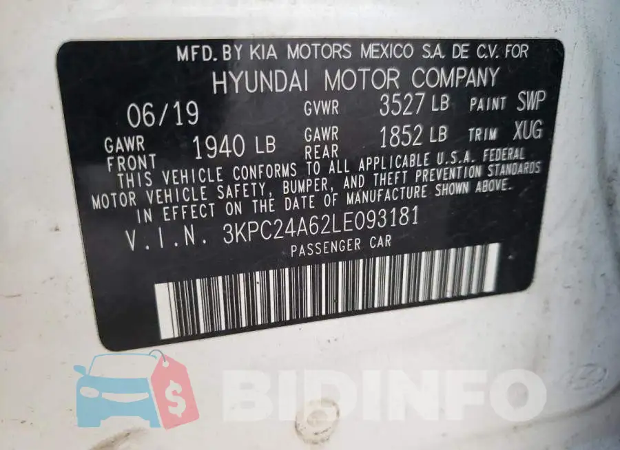 3KPC24A62LE093181 Photo# 12