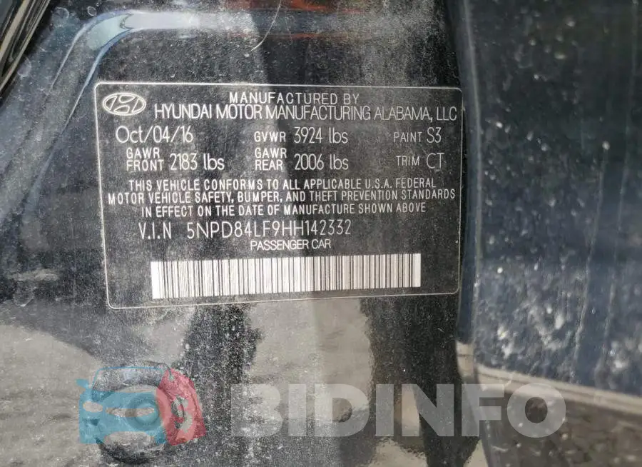 5NPD84LF9HH142332 Photo# 12
