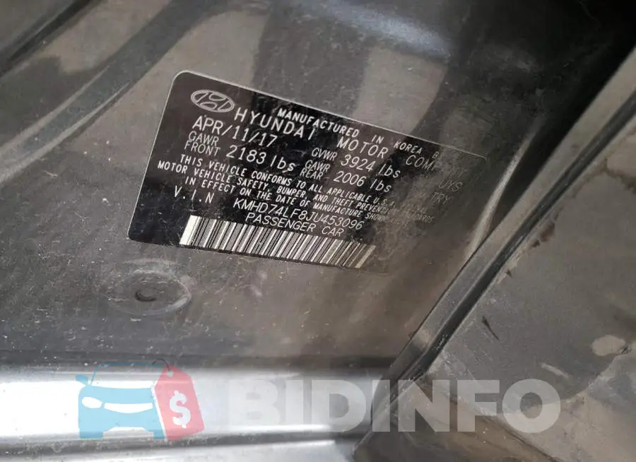 KMHD74LF8JU453096 Photo# 12