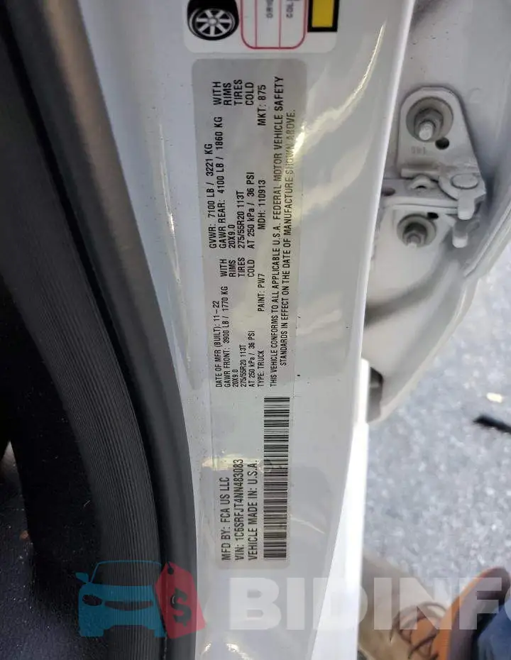 1C6SRFJT4NN483083 Photo# 13