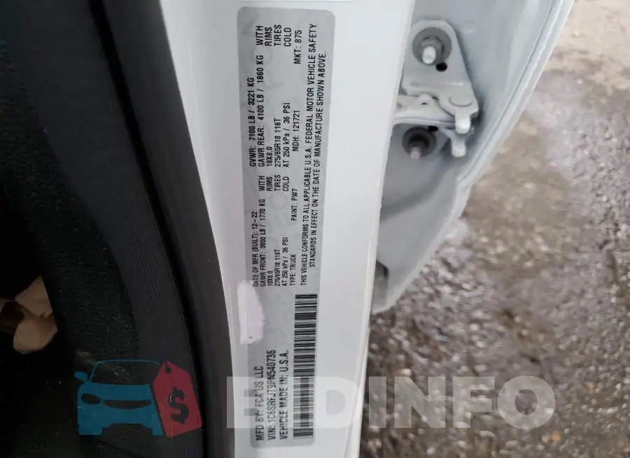 1C6SRFJT9PN540736 Photo# 13