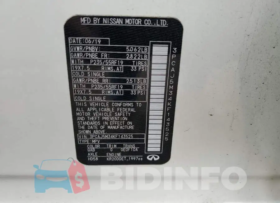 3PCAJ5M34KF143525 Photo# 13