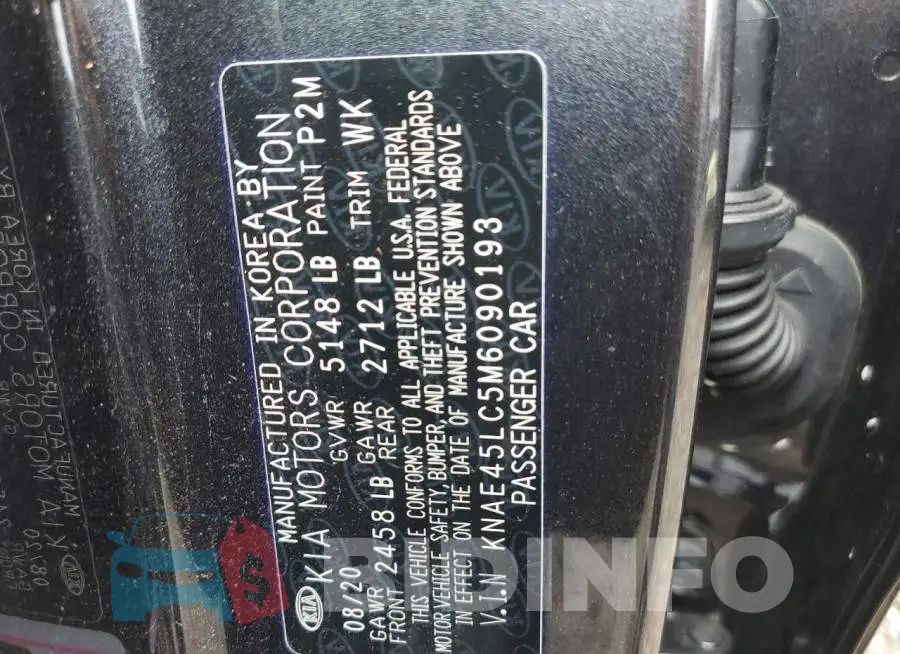 KNAE45LC5M6090193 Photo# 10