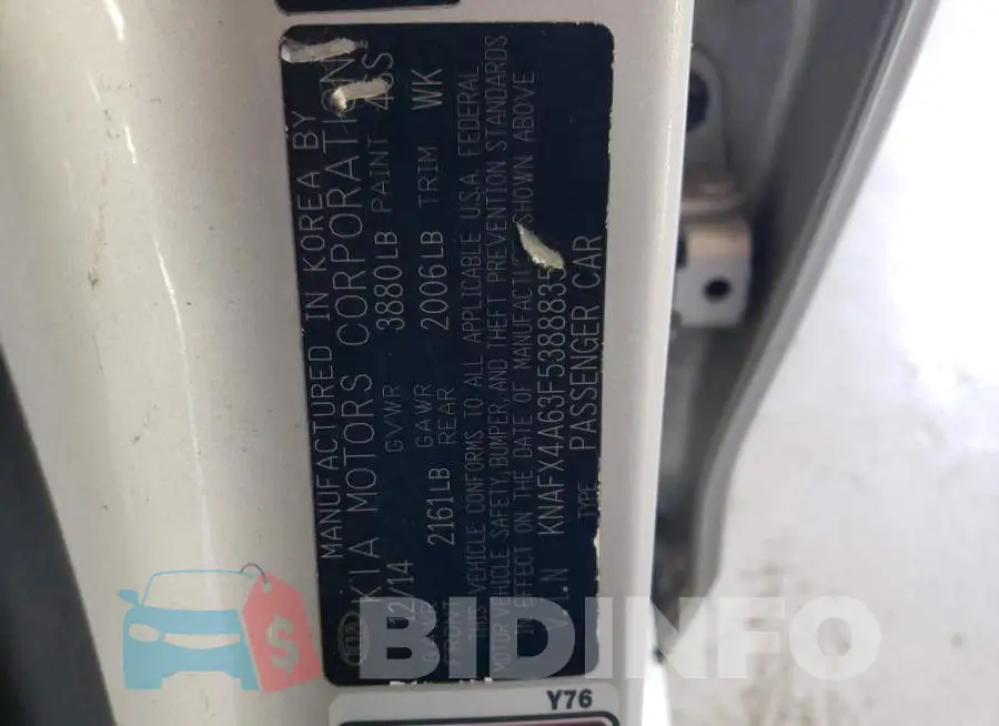 KNAFX4A63F5388835 Photo# 12