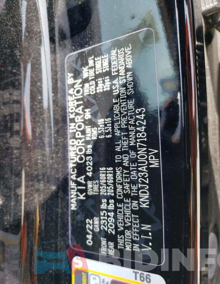 KNDJ23AU0N7184243 Photo# 14