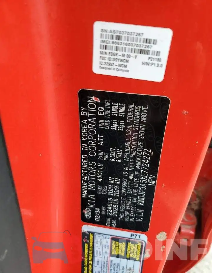 KNDJP3A5XE7724272 Photo# 12