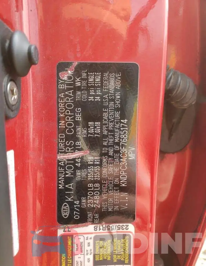KNDPC3AC3F7685174 Photo# 14