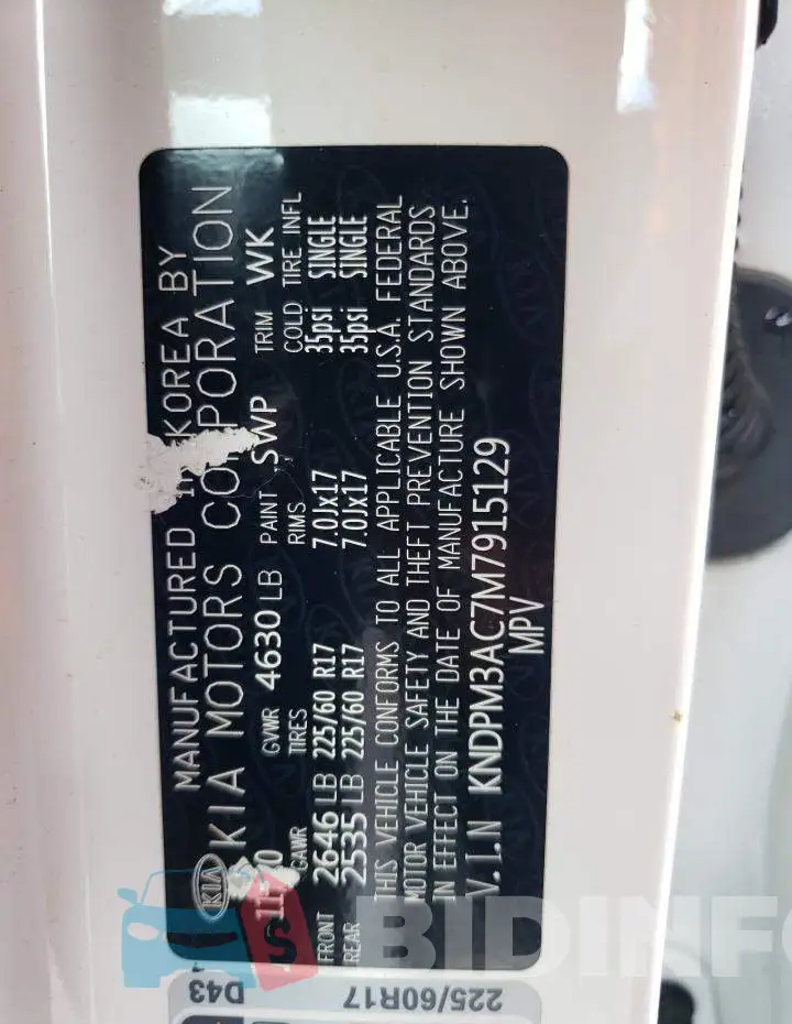 KNDPM3AC7M7915129 Photo# 13