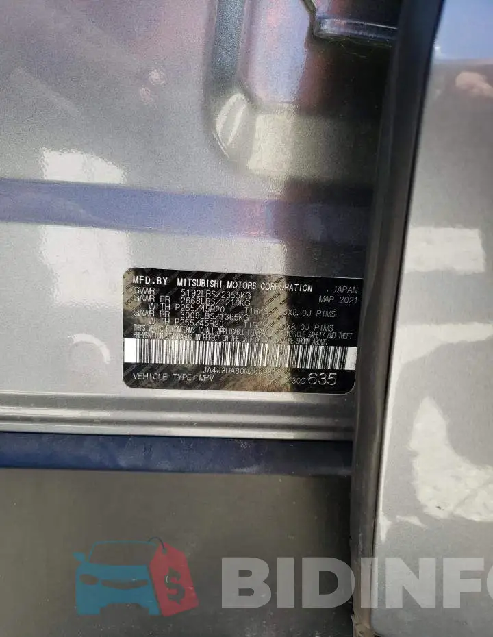 JA4J3UA80NZ009818 Photo# 13