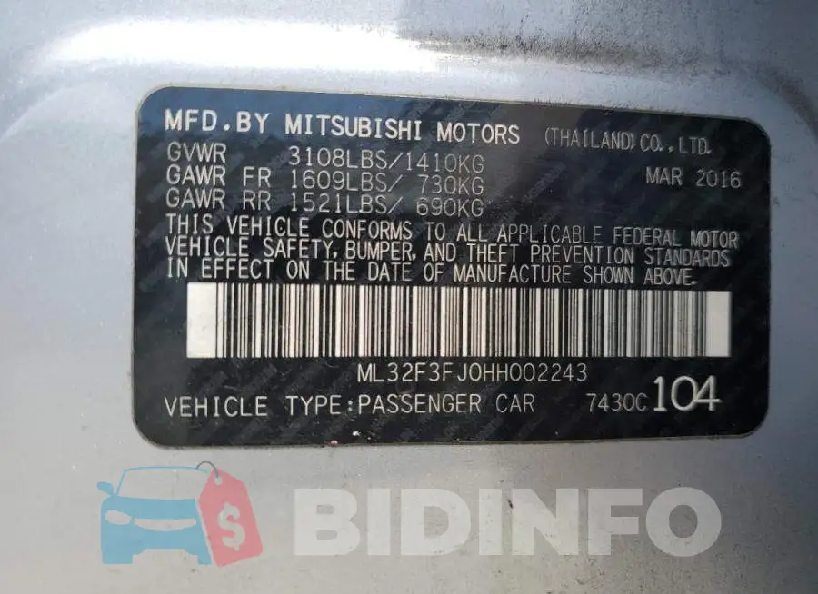 ML32F3FJ0HH002243 Photo# 12