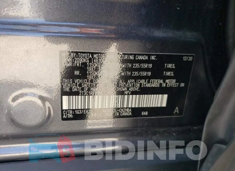 2T3C1RFV9MC106659 Photo# 12
