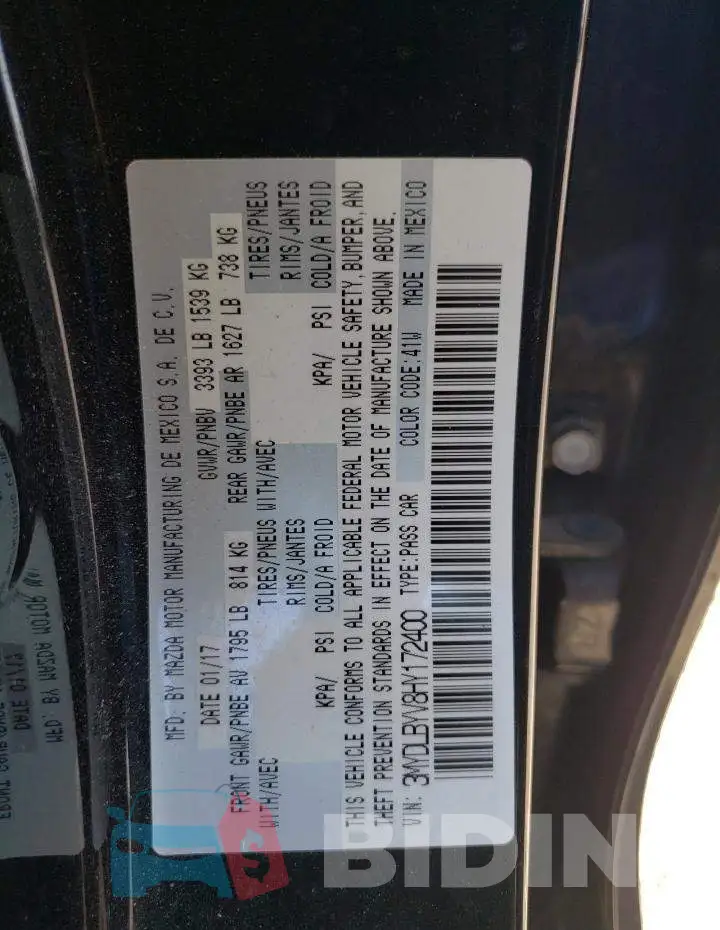 3MYDLBYV8HY172400 Photo# 12