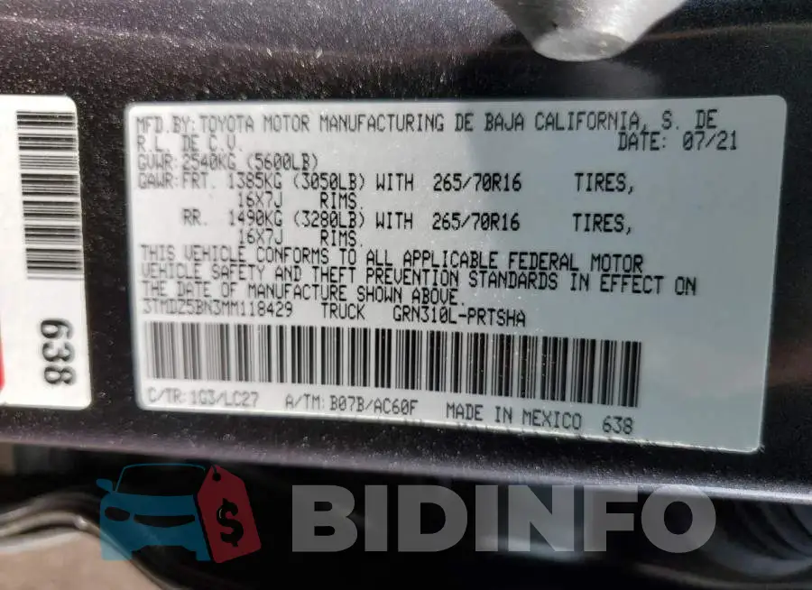 3TMDZ5BN3MM118429 Photo# 12