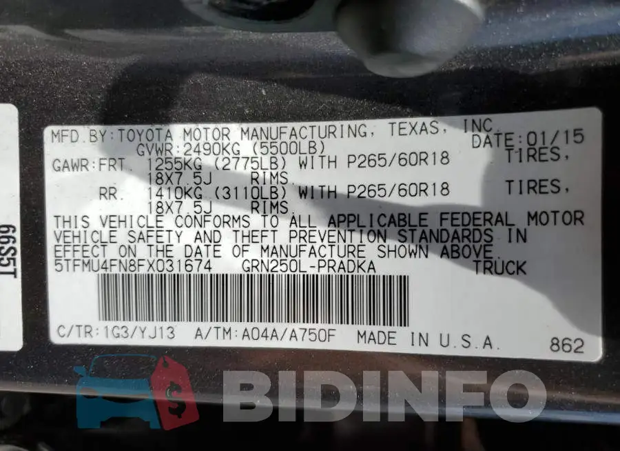 5TFMU4FN8FX031674 Photo# 12