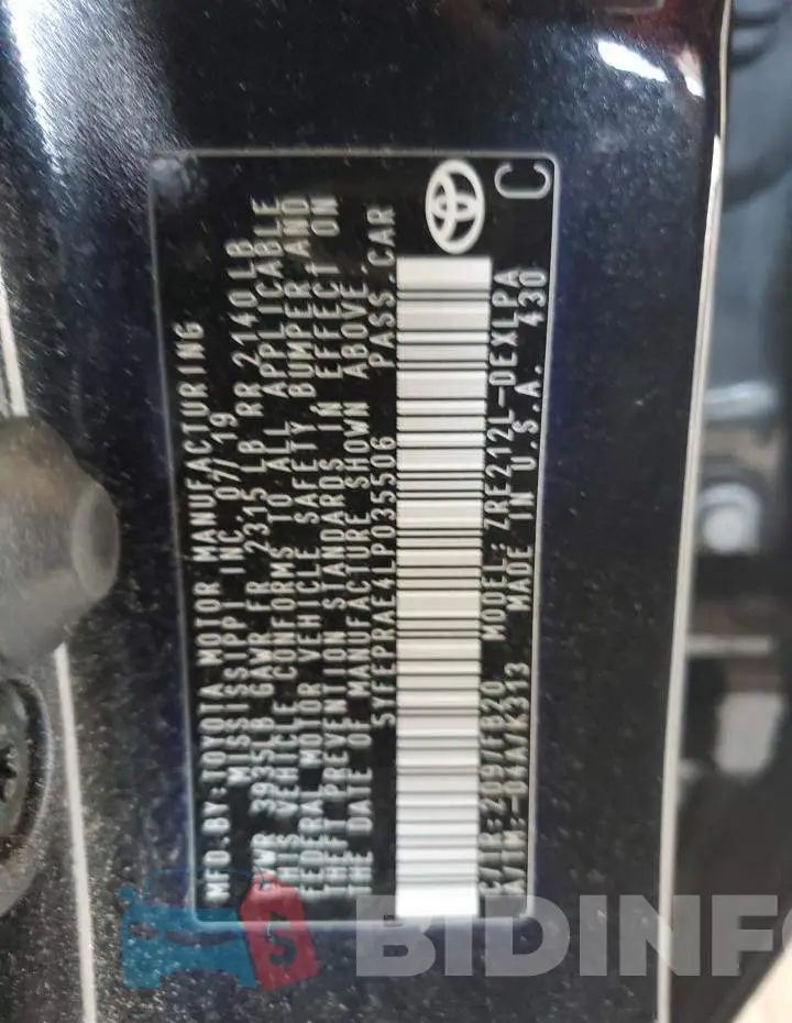 5YFEPRAE4LP035506 Photo# 12