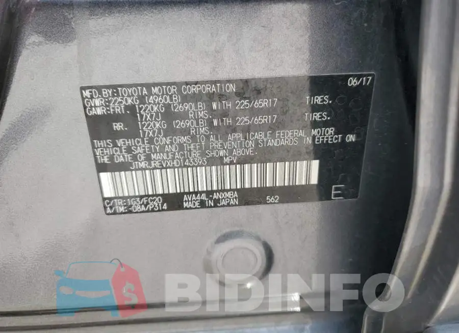 JTMRJREVXHD143393 Photo# 14