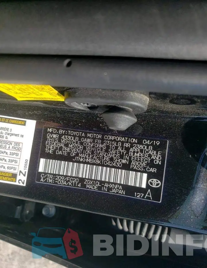 JTNKHMBX8K1042430 Photo# 13