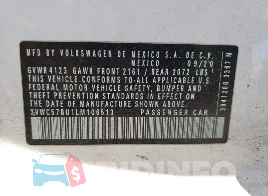 3VWC57BU1LM106513 Photo# 10