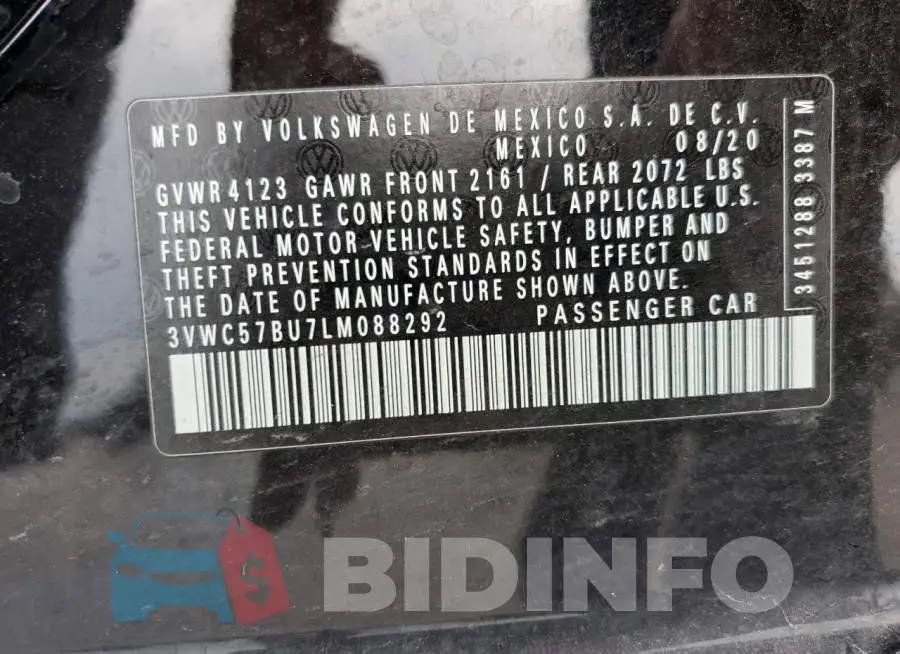 3VWC57BU7LM088292 Photo# 12