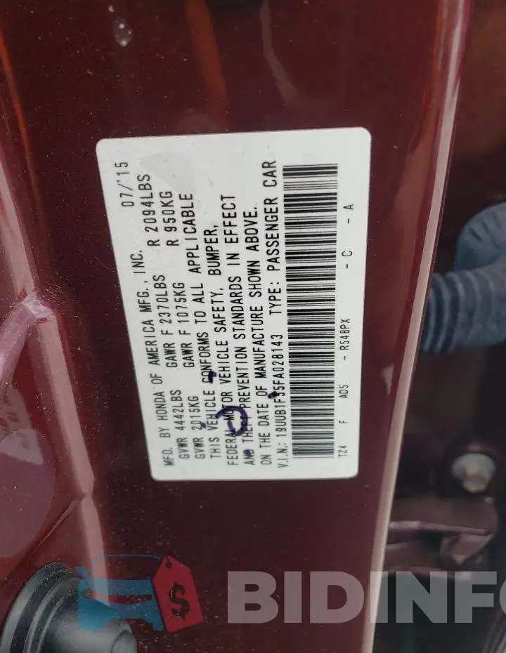 19UUB1F55FA028143 Photo# 12