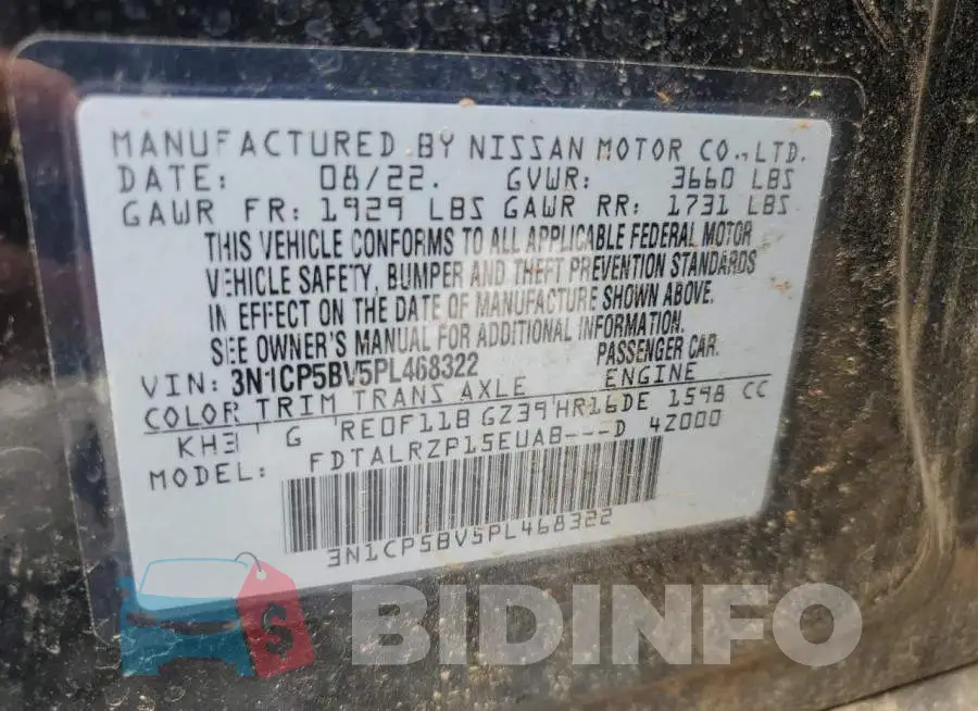 3N1CP5BV5PL468322 Photo# 12