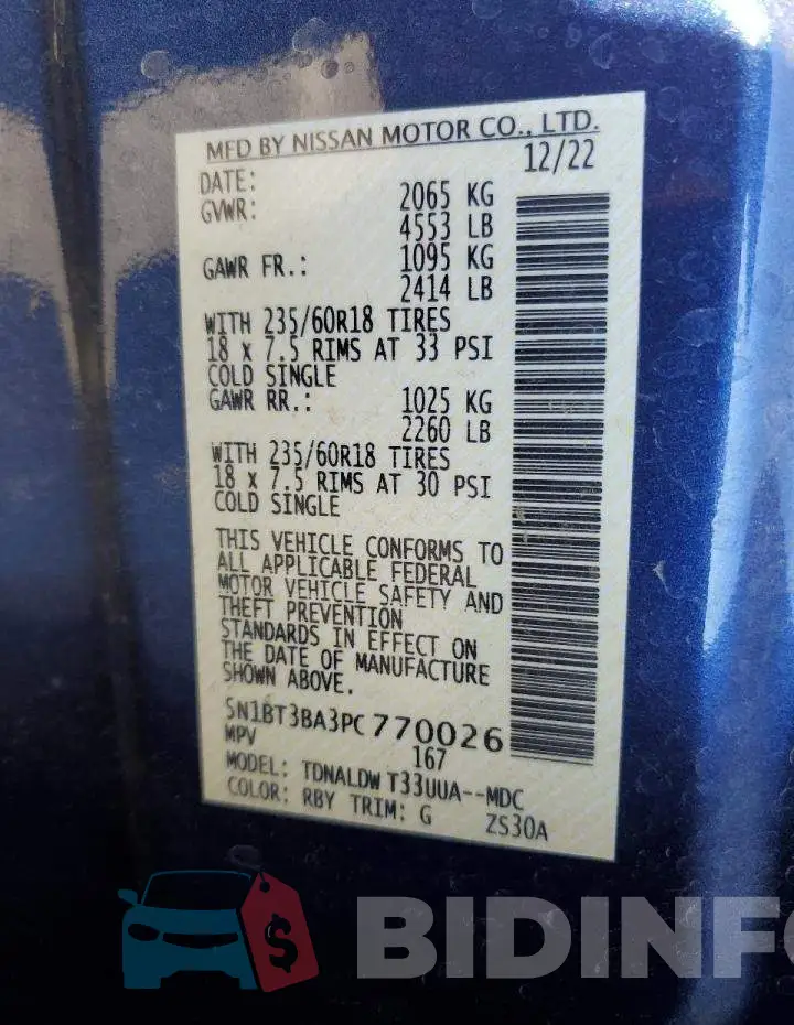 5N1BT3BA3PC770026 Photo# 14