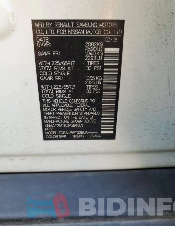 KNMAT2MT6JP564871 Photo# 13