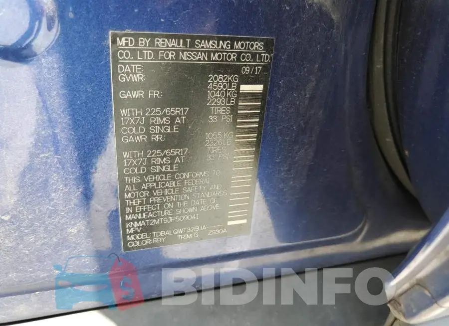 KNMAT2MT9JP509041 Photo# 13