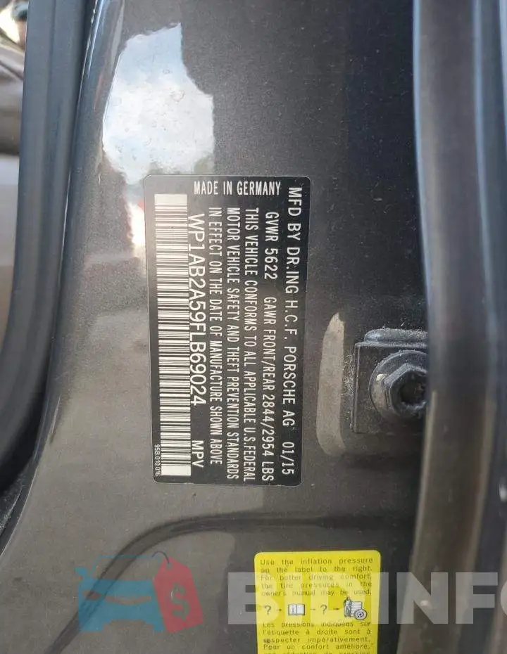 WP1AB2A59FLB69024 Photo# 14