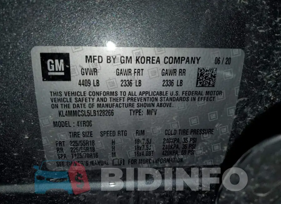 KL4MMCSL5LB128266 Photo# 14
