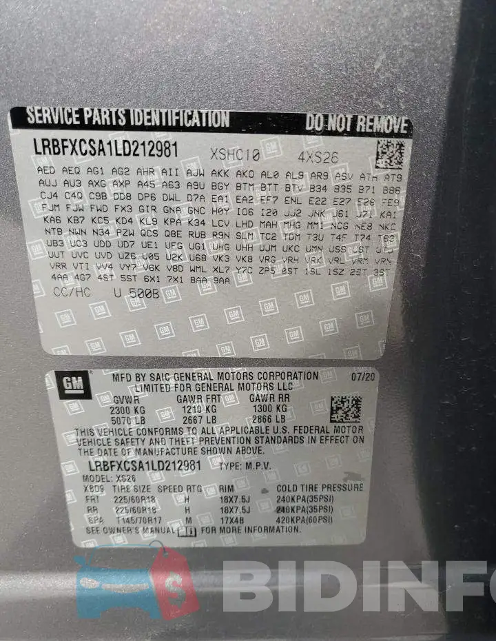 LRBFXCSA1LD212981 Photo# 13