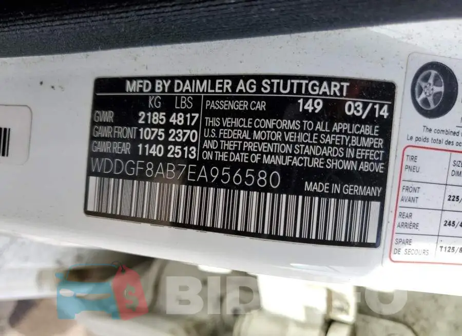 WDDGF8AB7EA956580 Photo# 12