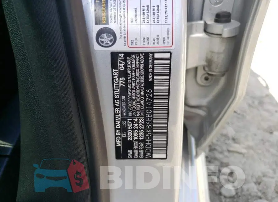 WDDHF5KB6EB014726 Photo# 12