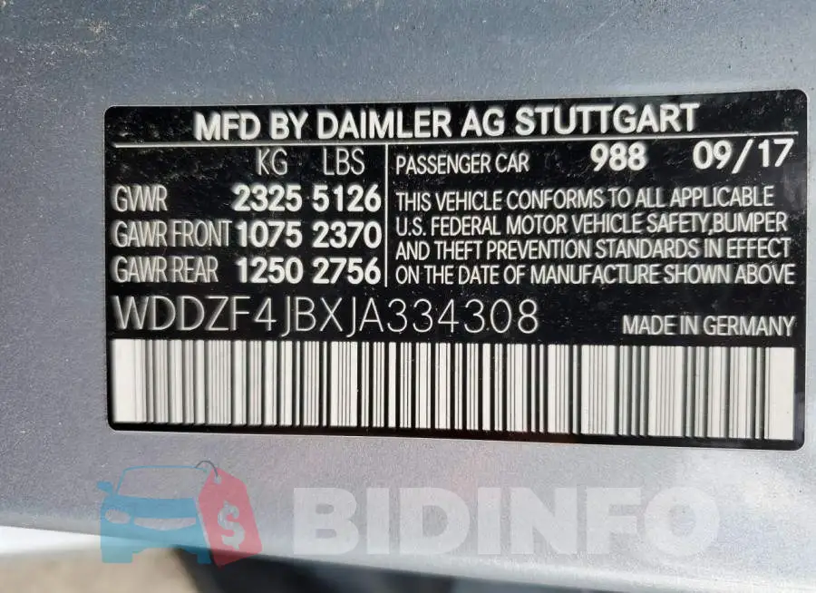 WDDZF4JBXJA334308 Photo# 13