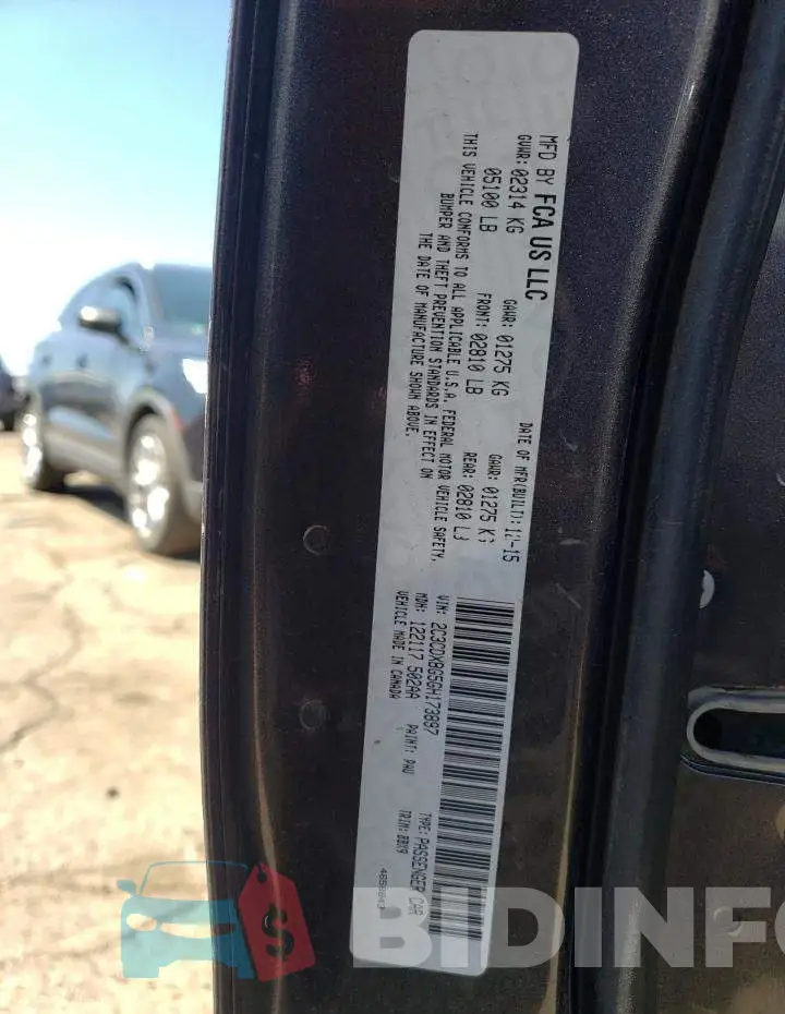 2C3CDXBG5GH173897 Photo# 12