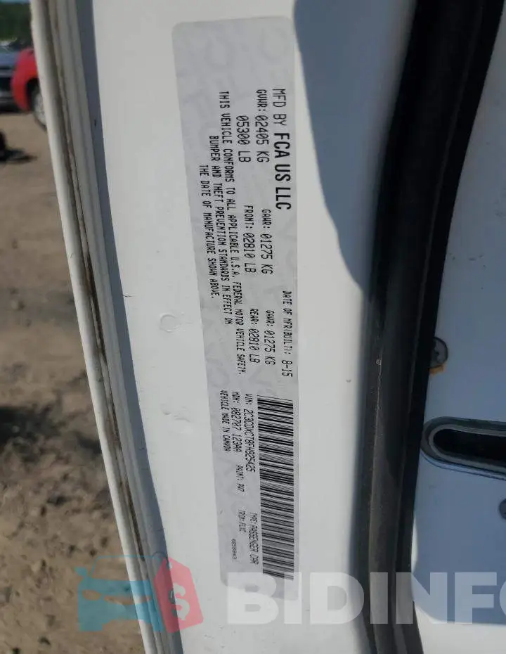 2C3CDXCT8FH925425 Photo# 12