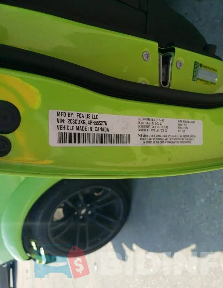 2C3CDXGJ4PH555276 Photo# 13