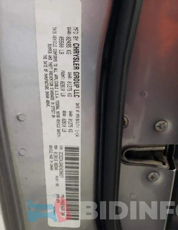 2C3CDXJG4EH230637 Photo# 12