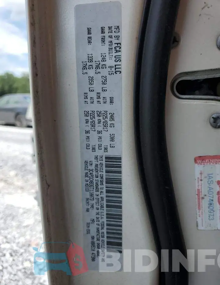 3C4PDCAB3GT110073 Photo# 13