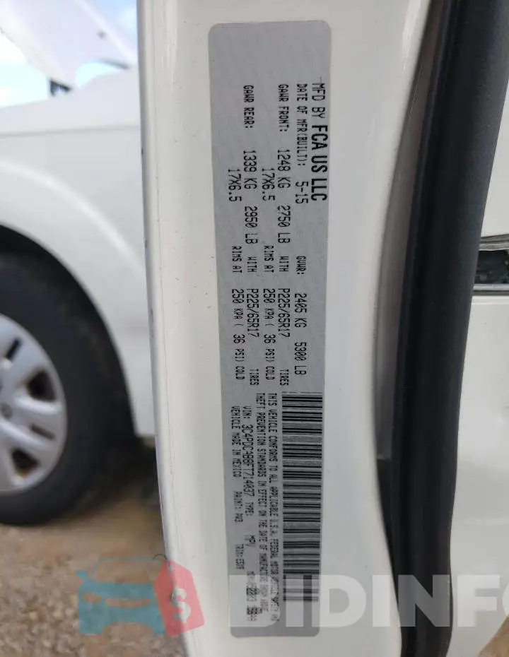 3C4PDCAB8FT714037 Photo# 13