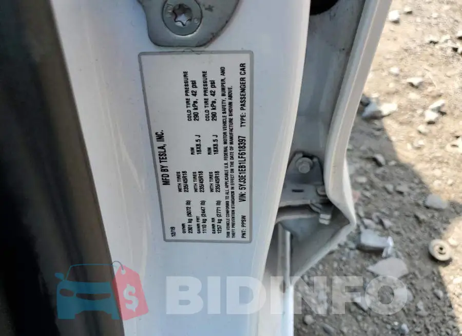 5YJ3E1EB1LF618397 Photo# 12