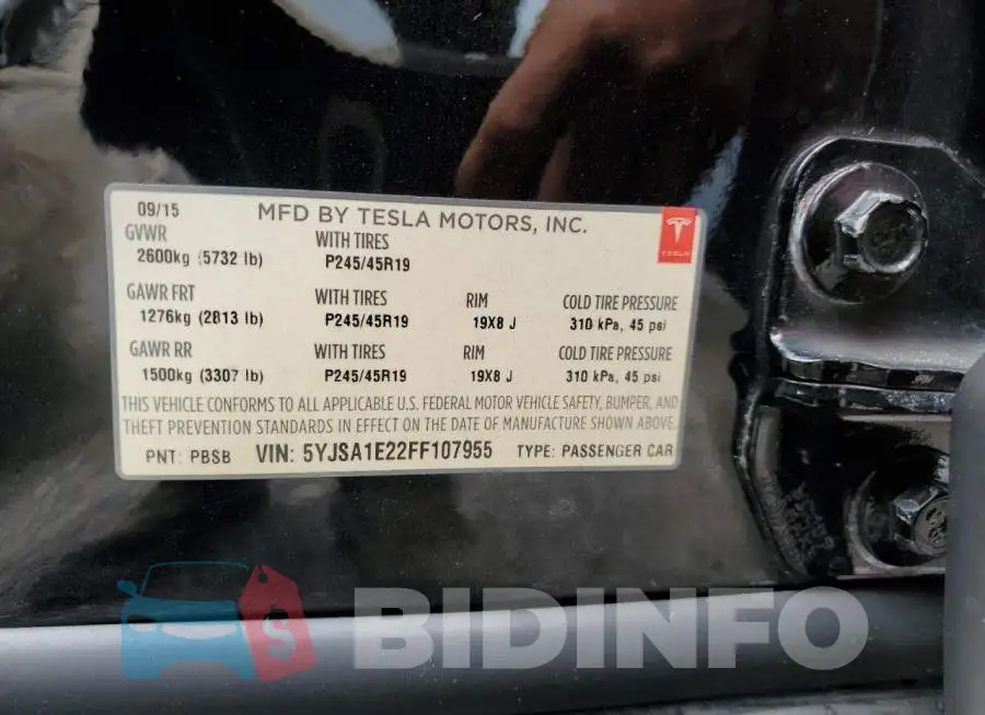 5YJSA1E22FF107955 Photo# 12