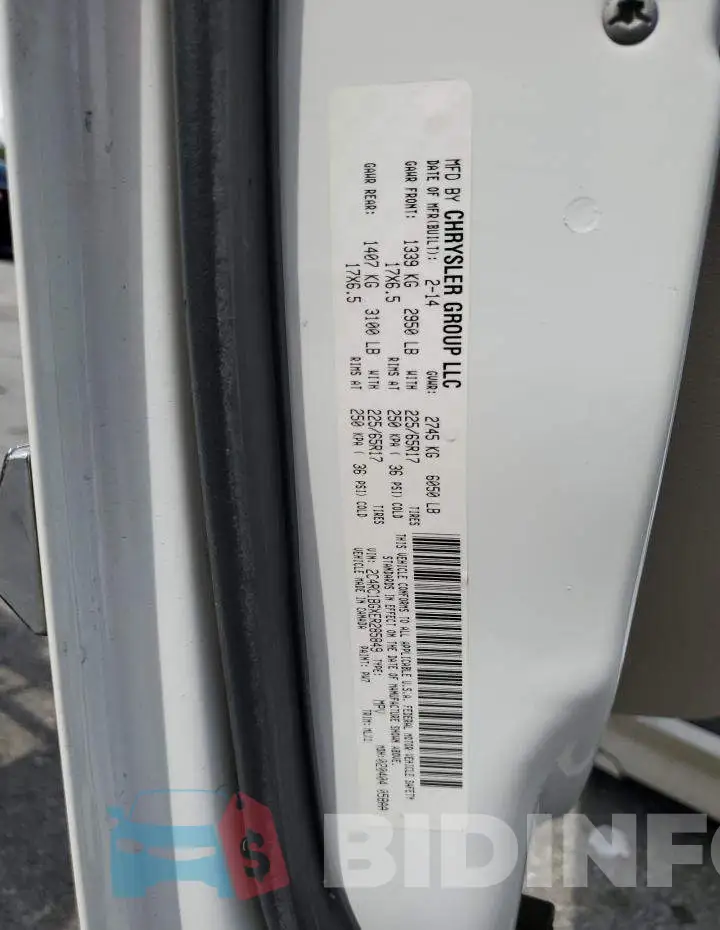 2C4RC1BGXER285849 Photo# 13