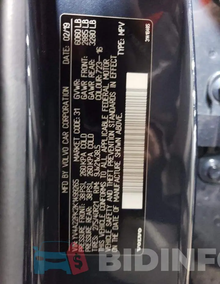 YV4A22PK2K1499265 Photo# 13