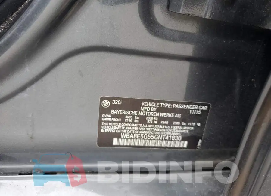 WBA8E5G55GNT41830 Photo# 12