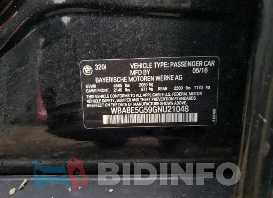 WBA8E5G59GNU21048 Photo# 13
