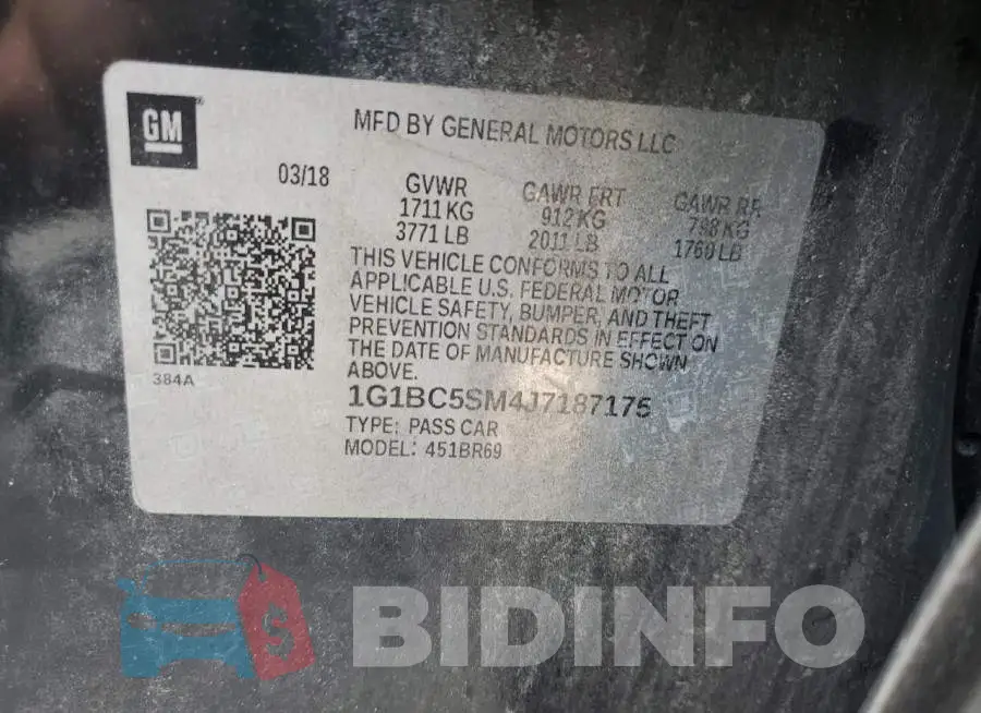 1G1BC5SM4J7187175 Photo# 13