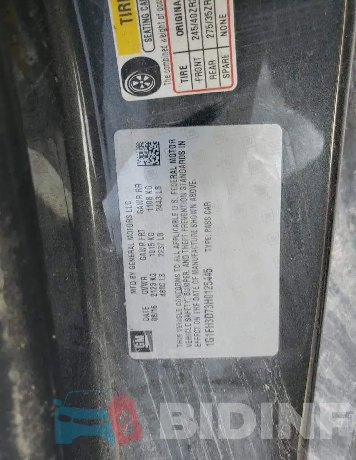 1G1FH3D73H0125445 Photo# 12