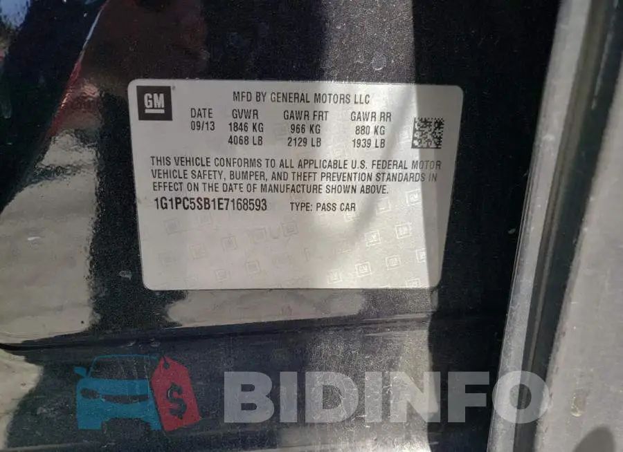 1G1PC5SB1E7168593 Photo# 12