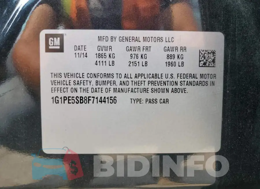 1G1PE5SB8F7144156 Photo# 12